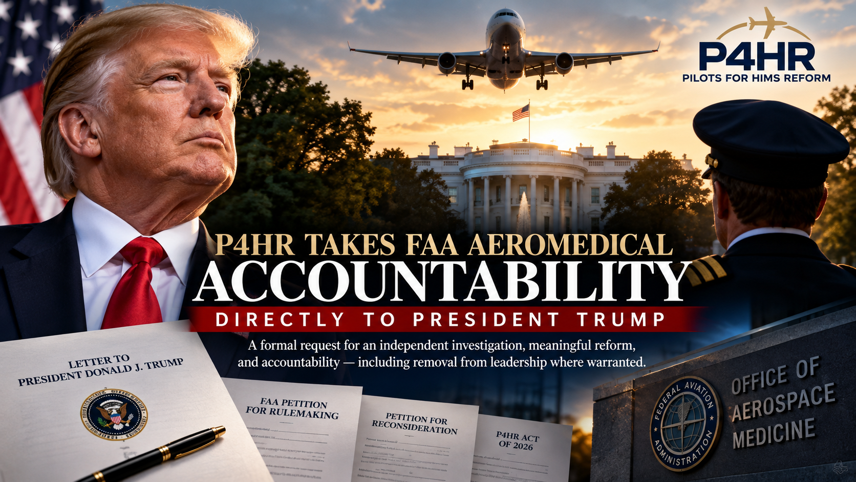 P4HR Takes FAA Aeromedical Accountability Directly to President Trump